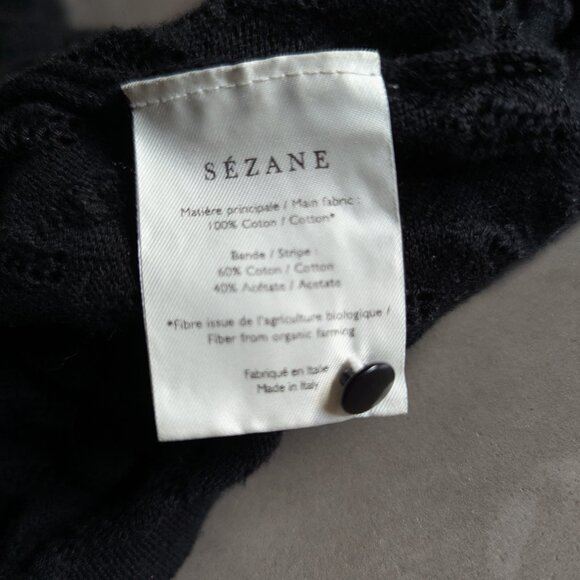 Sézane Philippe Jumper Cardigan | Black | Size : M (FR Size M) - Picture 10 of 15